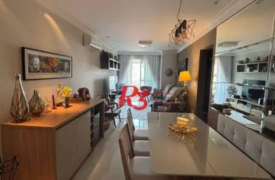 Apartamento com 3 dormitórios à venda, 96 m² por r$ 1.150.000,00 - campo grande - santos/sp