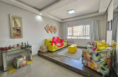 Apartamento com 3 dormitórios à venda, 136 m² por r$ 885.000,00 - gonzaga - santos/sp
