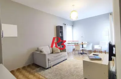 Apartamento com 1 dormitório à venda, 50 m² por r$ 399.000,00 - josé menino - santos/sp