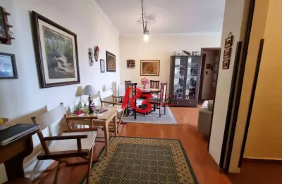 Apartamento com 2 dormitórios à venda, 82 m² por r$ 498.000,00 - marapé - santos/sp