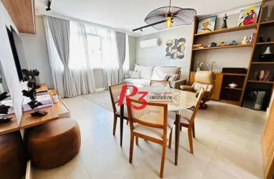 Apartamento com 3 dormitórios à venda, 157 m² por r$ 1.399.000,00 - aparecida - santos/sp
