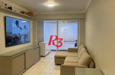 Apartamento com 2 dormitórios à venda, 82 m² por r$ 1.250.000,00 - gonzaga - santos/sp