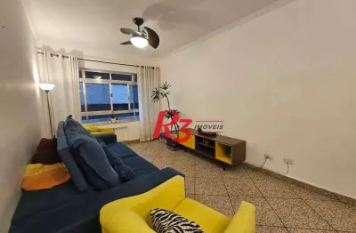 Apartamento com 2 dormitórios à venda, 100 m² por r$ 620.000,00 - pompéia - santos/sp