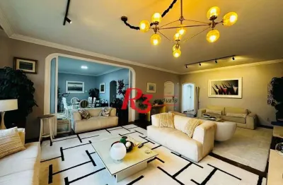 Apartamento com 4 dormitórios à venda, 246 m² por r$ 2.500.000,00 - vila rica - santos/sp