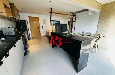 Apartamento com 2 dormitórios, 65 m² - venda por r$ 1.050.000,00 ou aluguel por r$ 7.000,00/mês - ponta da praia - santos/sp