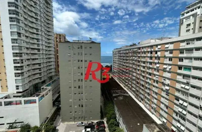 Apartamento com 1 dormitório à venda, 30 m² - embaré - santos/sp