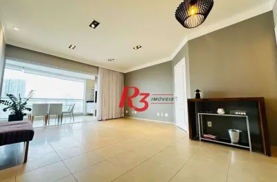 Apartamento com 3 dormitórios à venda, 120 m² por r$ 1.650.000,00 - gonzaga - santos/sp