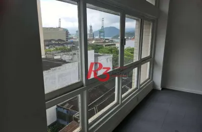 Sala para alugar, 100 m² por r$ 3.500,00/mês - centro - santos/sp