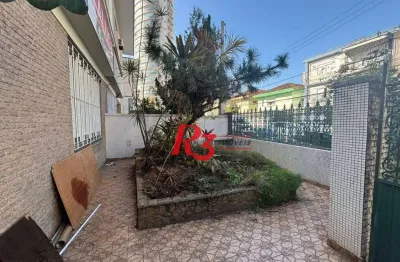 Casa com 3 dormitórios para alugar, 169 m² por r$ 20.000,00/mês - gonzaga - santos/sp