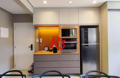 Apartamento com 1 dormitório à venda, 73 m² por r$ 630.000,00 - josé menino - santos/sp