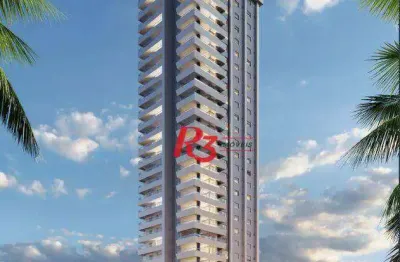 Apartamento com 3 dormitórios à venda, 158 m² por r$ 3.950.000,00 - embaré - santos/sp