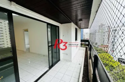 Apartamento com 2 dormitórios para alugar, 84 m² por r$ 4.128,00/mês - boqueirão - santos/sp