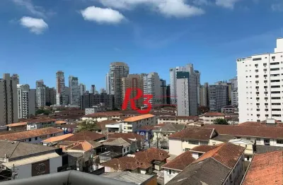 Apartamento com 2 dormitórios para alugar, 68 m² por r$ 3.800,00/mês - boqueirão - santos/sp