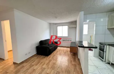 Apartamento com 2 dormitórios à venda, 54 m² por r$ 300.000,00 - chico de paula - santos/sp
