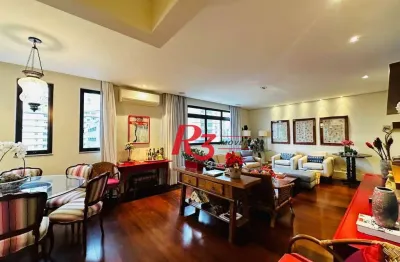 Apartamento com 4 dormitórios, 173 m² - venda por r$ 1.200.000,00 ou aluguel por r$ 10.700,00/mês - gonzaga - santos/sp