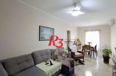 Apartamento com 3 dormitórios à venda, 118 m² por r$ 790.000,00 - campo grande - santos/sp