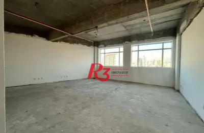 Sala para alugar, 41 m² por r$ 3.000,00/mês - vila matias - santos/sp