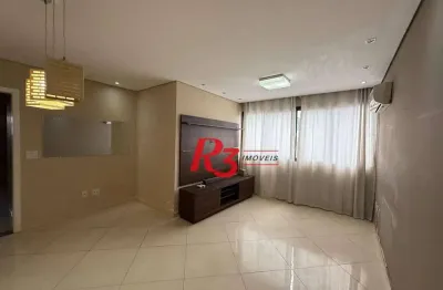 Apartamento com 2 dormitórios à venda, 77 m² por r$ 550.000,00 - campo grande - santos/sp