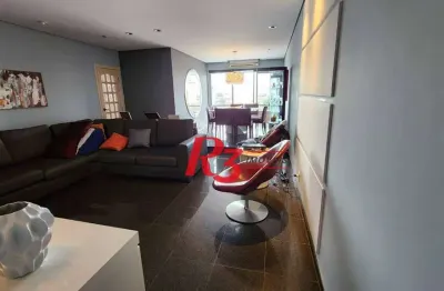 Apartamento com 3 dormitórios à venda, 130 m² por r$ 1.300.000,00 - boqueirão - santos/sp