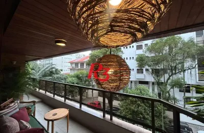 Apartamento com 4 dormitórios, 380 m² - venda por r$ 4.240.000,00 ou aluguel por r$ 23.600,00/mês - boqueirão - santos/sp