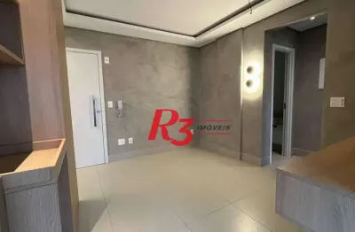 Apartamento com 1 dormitório, 50 m² - venda por r$ 850.000,00 ou aluguel por r$ 4.900,00/mês - boqueirão - santos/sp
