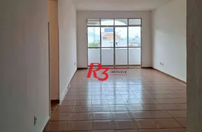 Apartamento para alugar, 112 m² por r$ 4.100,00/mês - embaré - santos/sp