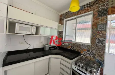 Apartamento com 1 dormitório à venda, 55 m² por r$ 350.000,00 - vila belmiro - santos/sp