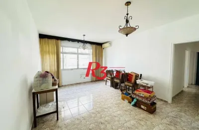 Apartamento com 2 dormitórios à venda, 124 m² por r$ 620.000,00 - gonzaga - santos/sp