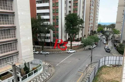 Apartamento para alugar, 40 m² por r$ 3.000,00/mês - gonzaga - santos/sp