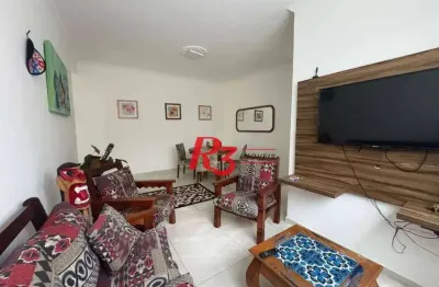 Apartamento com 3 dormitórios à venda, 120 m² por r$ 565.000,00 - gonzaga - santos/sp