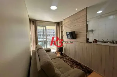 Apartamento com 1 dormitório à venda, 50 m² por r$ 380.000,00 - vila matias - santos/sp