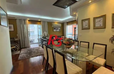 Apartamento à venda, 158 m² por r$ 1.800.000,00 - boqueirão - santos/sp