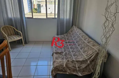 Apartamento com 1 dormitório à venda, 52 m² por r$ 450.000,00 - pompéia - santos/sp