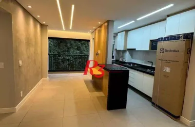 Apartamento com 2 dormitórios(1 suite), 72 m² - venda por r$ 800.000 ou aluguel por r$ 6.500/mês - marapé - santos/sp