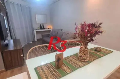 Apartamento com 2 dormitórios à venda, 65 m² por r$ 480.000,00 - encruzilhada - santos/sp