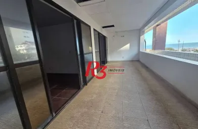 Sala para alugar, 139 m² por r$ 10.000,00/mês - boqueirão - santos/sp
