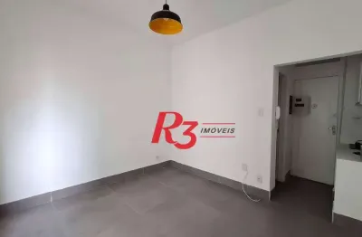 Kitnet à venda, 27 m² por r$ 320.000,00 - boqueirão - santos/sp