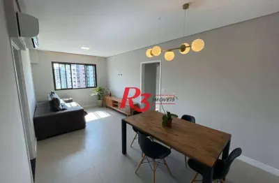 Apartamento com 2 dormitórios à venda, 72 m² por r$ 640.000,00 - embaré - santos/sp