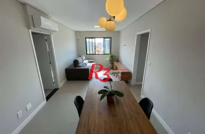 Apartamento com 2 dormitórios à venda, 72 m² por r$ 640.000,00 - embaré - santos/sp