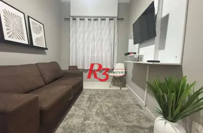 Apartamento com 1 dormitório à venda, 40 m² por r$ 390.000,00 - aparecida - santos/sp