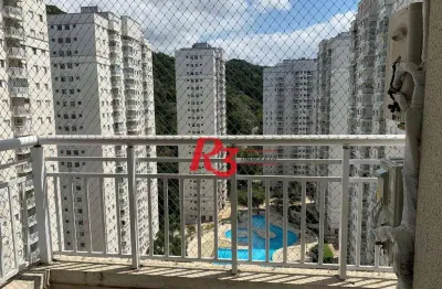 Apartamento com 3 dormitórios para alugar, 84 m² por r$ 5.300,00/mês - marapé - santos/sp