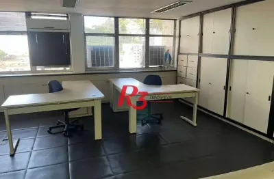 Sala para alugar, 120 m² por r$ 4.500,00/mês - centro - santos/sp