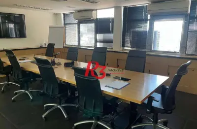 Sala para alugar, 120 m² por r$ 4.500,00/mês - centro - santos/sp