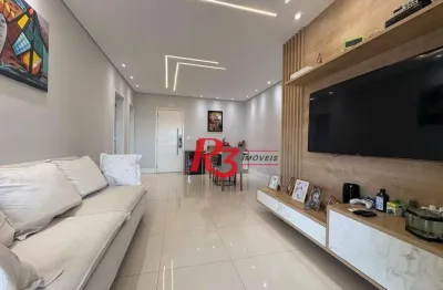 Apartamento com 3 dormitórios à venda, 110 m² por r$ 1.550.000,00 - embaré - santos/sp