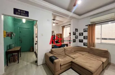 Apartamento com 2 dormitórios à venda, 87 m² por r$ 460.000,00 - gonzaga - santos/sp