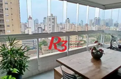 Apartamento com 2 dormitórios à venda, 92 m² por r$ 849.900,00 - ponta da praia - santos/sp
