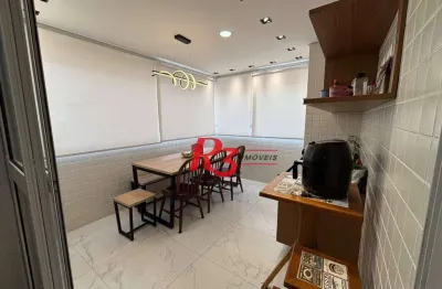 Apartamento com 3 dormitórios à venda, 81 m² por r$ 1.330.000,00 - boqueirão - santos/sp