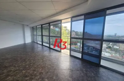 Sala para alugar, 77 m² por r$ 4.000,00/mês - valongo - santos/sp