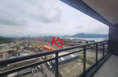 Sala para alugar, 77 m² por r$ 4.000,00/mês - valongo - santos/sp