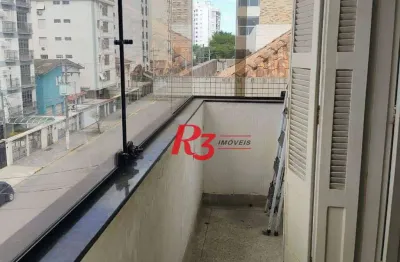 Apartamento com 2 dormitórios para alugar, 70 m² por r$ 3.000,01/mês - aparecida - santos/sp